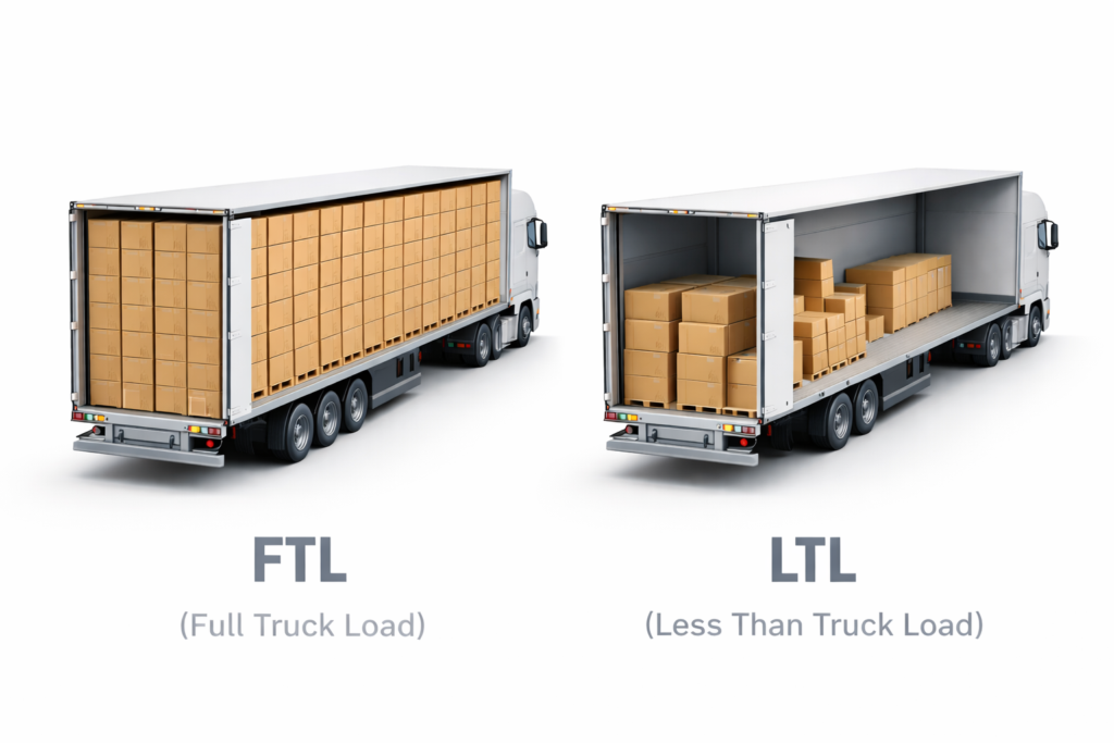 What is the difference between FTL and LTL transport?