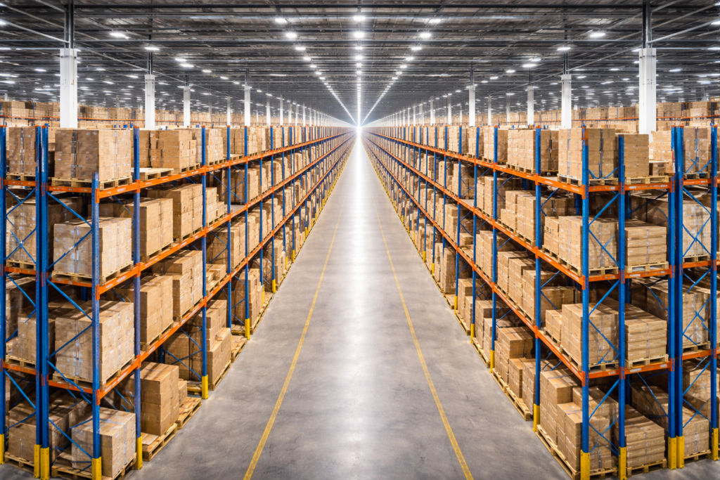 What are the stages of the warehouse process?