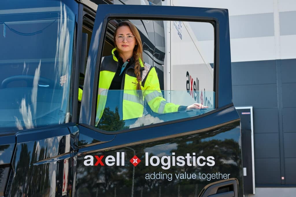 Chauffeur klaar voor internationaal transport